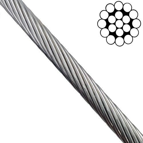 Galvanised steel wire rope metal cable rigging 7 x 7 1mm 2mm 3mm 4mm 5mm  6mm 8mm