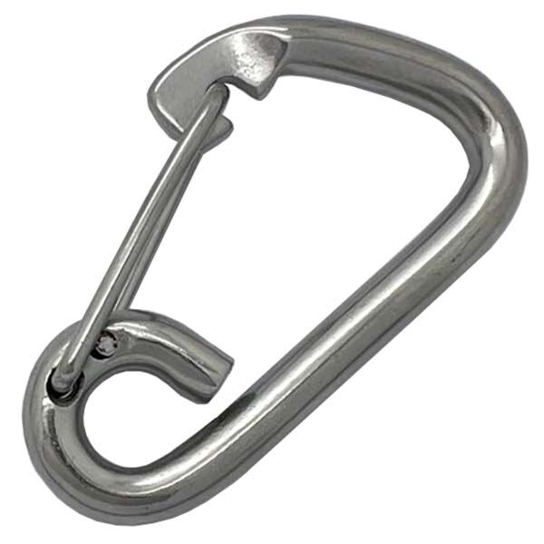 12mm Stainless Steel Formed Eye Carbine Hook | Wire Rope Shop